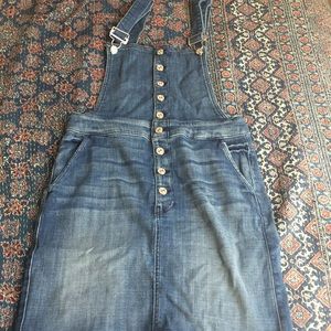 7 for all mankind denim pinafore
